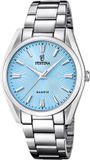 Festina - F20622/P - Polshorloge - Dames - Zilverkleurig/Blauw