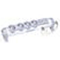 Legrand 0 494 15, Basis, Eenfasig, Grijs, Wit, 4 AC-uitgang(en), 1,5 m