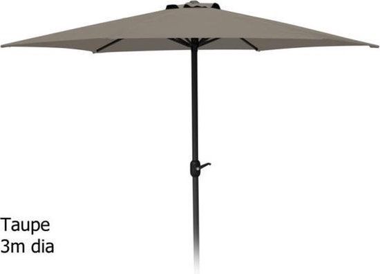 Aluminium Parasol Ø300 cm - Taupe