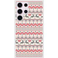 Samsung Galaxy S23 Ultra rendier kersttrui siliconen hoesje