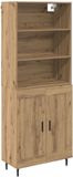 vidaXL Highboard Artisan Eiken 69,5 x 34 x 180 cm