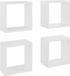 vidaXL Wandschappen kubus 4 stuks 26x15x26 cm wit