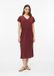 s.Oliver Jurk Bordeaux Lange Mouw V-hals Katoen Jersey