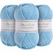 Utopia Crafts Super Aran brei- en haakgaren 3X 100g (Azure Breeze)