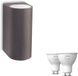 Philips Hue Nightingale Wandlamp voor Buiten Up & Down (Roestbruin)