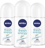 NIVEA Deodorant Roller Fresh Energy 3 x 50 ml