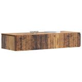 vidaXL Wandgemonteerde Zijtafel Oud hout 87,5 x 34,5 x 17 cm