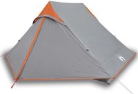 vidaXL Tent 2-persoons waterdicht grijs