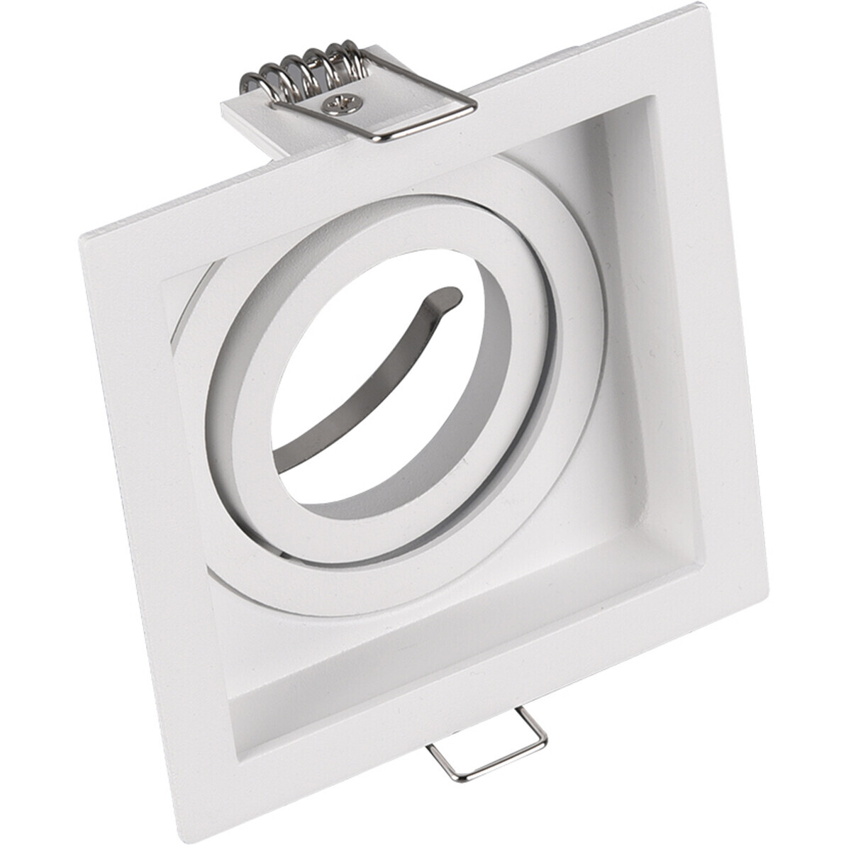 BES LED Spot Armatuur GU10 - Trion Kenan - Inbouw Vierkant - 1-lichts - Mat Wit - Aluminium - Ã˜90
