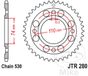 JT Sprockets JTR280.33 33T stalen achtertandwiel