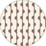 Bonateks Ronde digitaal bedrukte muismat, antislip onderkant, voor kantoor en thuis, diameter: 22 cm