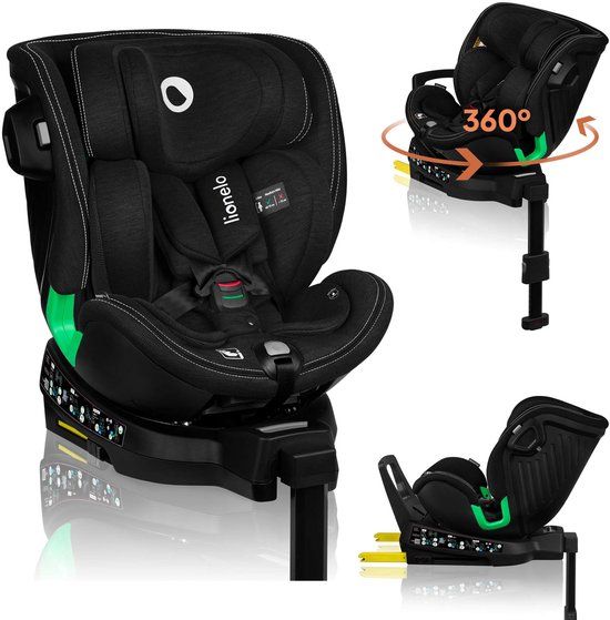 Lionelo Harmony - i-Size Autostoel 4in1 - 360° Draaibaar - Zwart