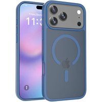 SZSMART IK17 Matte TPU-hoes, magnetisch en valbestendig voor iPhone 17 Pro Max - Donkerblauw
