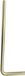 Riko Wiesbaden UniMatch Vloerbuis 75 x 22 x 3,2 cm - Geborsteld Messing