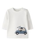 NAME IT Shirt 'NBMOSMAR' beige / saffier / zwart / wit