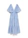 VERO MODA Jurk 'VMValentina' blauw gemêleerd