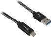 Sharkoon câble USB - USB type A vers USB type C 1,0 mètre - USB 3.1 - Noir/gris