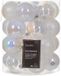 Decoris Kerstballen - 25 stuks - Transparant Parelmoer - 6 cm Diameter - Kunststof