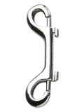 Best Divers Dubbele klem van roestvrij staal, 100 mm, uniseks, voor volwassenen, grijs