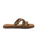 Lazamani Edsi Dames Slippers Ponyhaar Beige