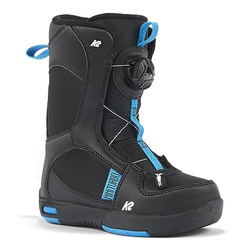 K2 K2 Snowboarding MINI TURBO, Unisex jeugd snowboard laarzen, zwart, EU: 36 (UK: 3 / US: 4 / cm: 22) - 11H2020.1.1.040