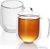Intirilife 2x dubbelwandig thermoglas set 250 ml
