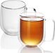 Intirilife 2x dubbelwandig thermoglas set 250 ml