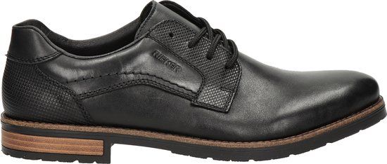 Rieker Gradin Veterschoenen - Zwart Leer - Maat 44
