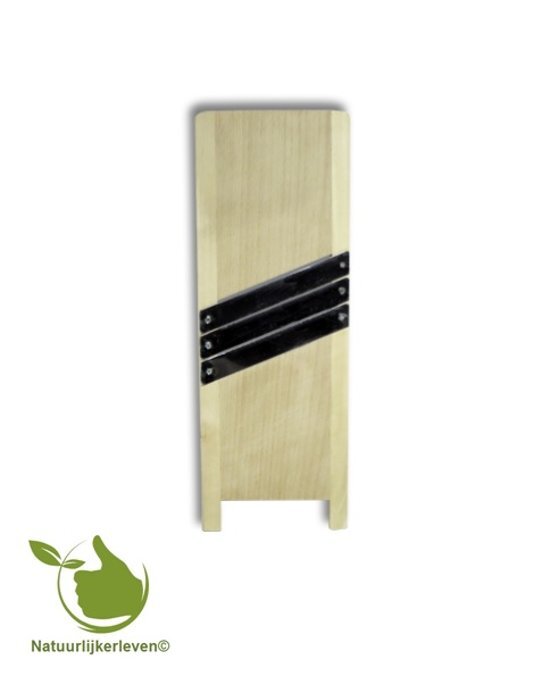 Natuurlijkerleven Houten Mandoline of Koolsnijder 3 messen 45 cm x 15 cm