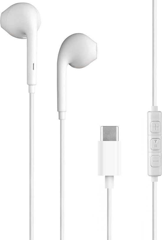 Bigben Connected KPBOUTONUSBCRW hoofdtelefoon/headset Wit
