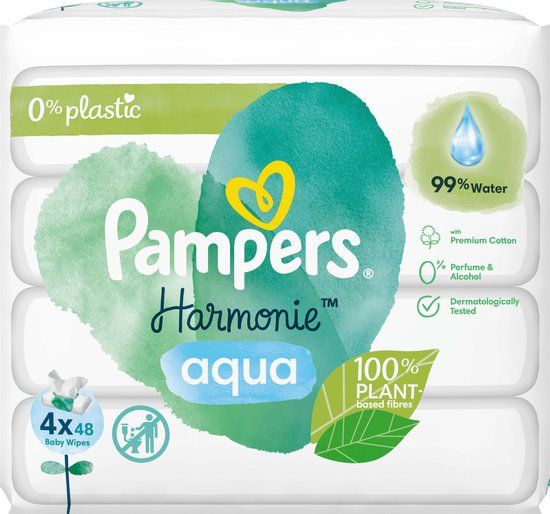 Pampers billendoekjes Harmonie Aqua - 192 stuks