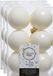 Decoris Kerstballen - 36 stuks - Wol Creme Wit - 6 cm - Kunststof - Mat/Glans