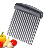 Westmark Crinkle Cutter Master Line – Hoogwaardige gekleurde snijder voor makkelijk snijden en vormen van fruit, groenten of brood – Roestvrij staal, 13202270