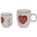 Icecat Duo van hartbekers I love you 2 Mokken zwart