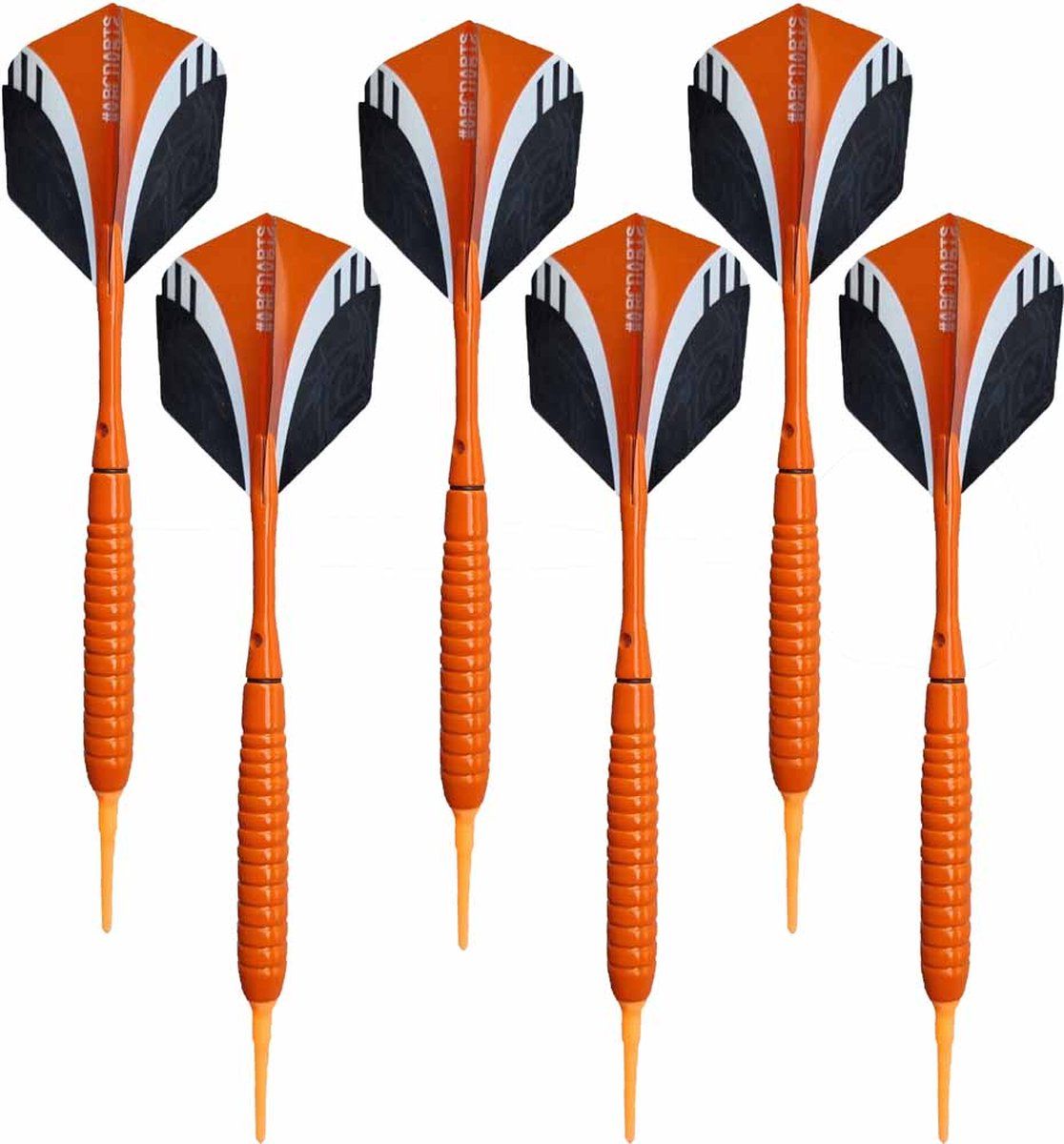 ABC Darts - Softtip Dartpijlen Oranje - 6 stuks