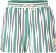 Fila Damen Shorts Lassance Striped Satin Shorts FAW1002 Antique White/Two Color Striped-S