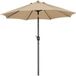 Yaheetech Parasol 270 cm - Pliable et inclinable - Avec tige pivotante - Polyester