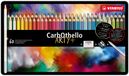 STABILO CarbOthello Kalkpastel Kleurpotloden - 48 Kleuren - Metalen Etui