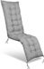 AIO FACTORY Coussin de jardin 165x50 cm pour chaise longue, gris