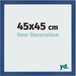 Your Decoration Cadre photo 45x45 cm - MDF - Bleu foncé - Bologna