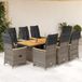 Prolenta Maison Exclusive Tuinset 9-delig met Kussens Polyrotan Grijs