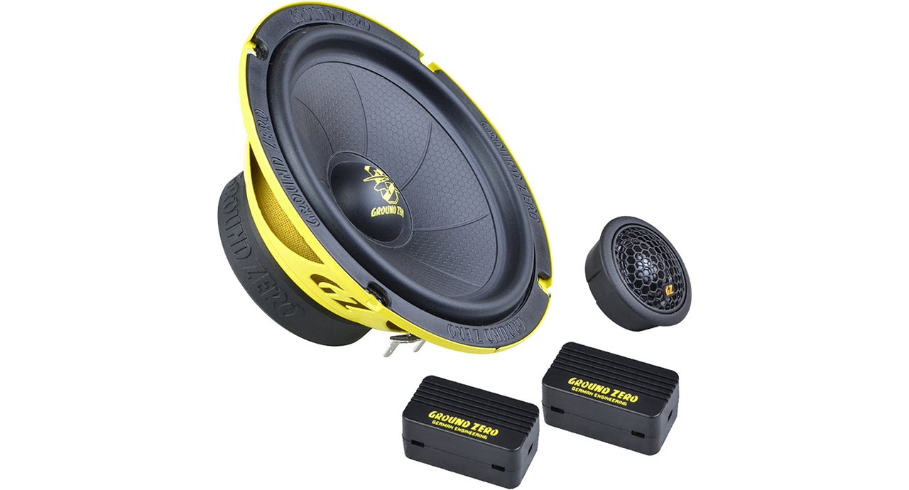 Ground Zero GZIC 165.2SPL - 6.5 Inch 2-Way Component Car Speaker Set - 400W