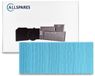 AllSpares Bevochtigingsfilter voor Luchtbevochtigers geschikt voor Philips AC4155/00 (230x150x30mm)