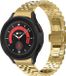 Strap-it Stalen Smartwatch bandje - Geschikt voor Samsung Galaxy Watch 5 Pro Jubilee stalen band - Goud