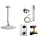 Boss & Wessing Inbouw Regendouche Set 01 Cemal Rechthoek Plafonduitloop Chroom