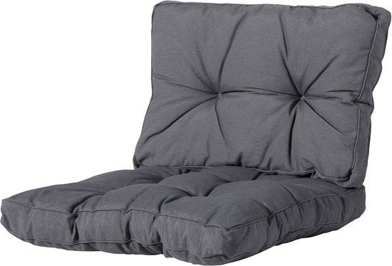 Madison Florance Grijs Lounge Kussen - 60 x 60 cm - Effen - Polyester