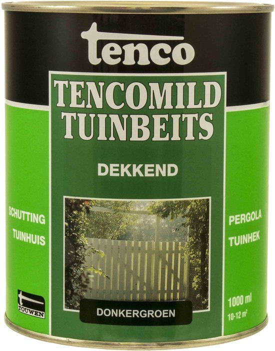 Tenco Tencomild Dekkende Tuinbeits - 1 liter - Donker Groen