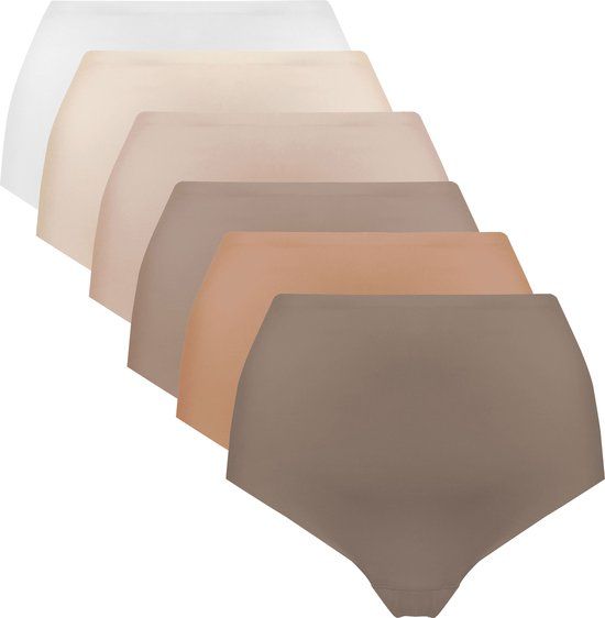 MAGIC Bodyfashion Dream Invisibles Hipster Panty Pack (6-pack) - Skintones Combi - XXL