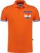 Bellatio Decorations Luxe Holland Luxe Holland supporter poloshirt - oranje - met leeuw vlagcirkel op borst - voor heren - koningsdag - grote maten XXXL