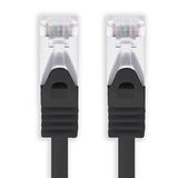 1aTTack.de Cat7 netwerkkabel SFTP patchkabel LAN-kabel 30m zwart 10GB/s 500 MHz met 2 RJ45-connectoren Cat 6a